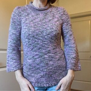 JH Collectibles Lavender Cowl Neck Sweater